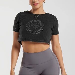 Gymshark Charcoal Crop Top for Women